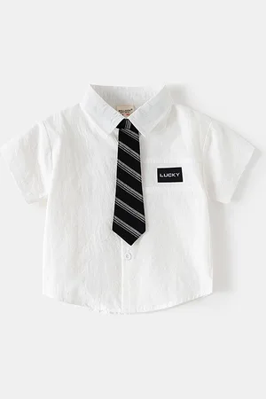 LULU & SKY Boys Opaque Casual Shirt
