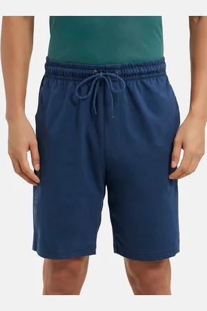 Jockey Combed Cotton Straight Fit Shorts with Side Pockets-AM12