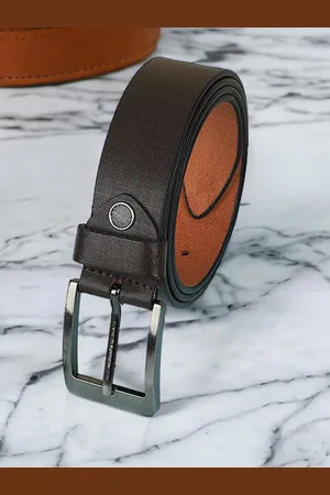 Metronaut Men Textured Leather Formal Belt