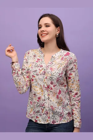 Moda Rapido Women Slim Fit Floral Opaque Printed Casual Shirt
