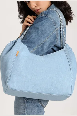 Lino Perros Denim Structured Shoulder Bag