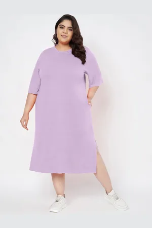 BRINN Women Plus size Cotton T-shirt Dress