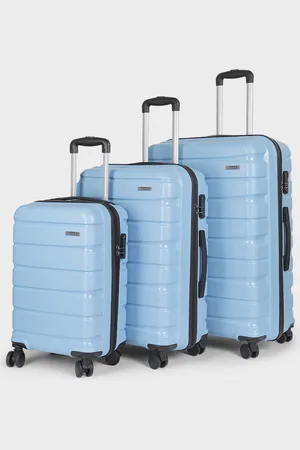 Teakwood Leathers India Set of 3 360-Degree Rotation Hard Sided Trolley Bag-191L