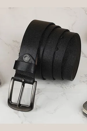 WROGN Men Braided Leather Formal Belt