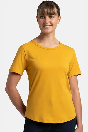 Jockey Super Combed Cotton Rich Relaxed Fit Curved Hem T-shirt-AW88