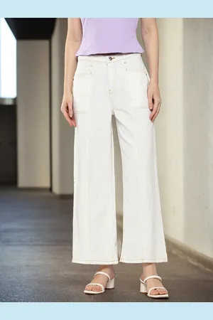 Chemistry Women High-Rise Stretchable Wide Leg Jeans