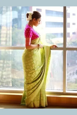 Florence Woven Design Zari Pure Silk Kanjeevaram Saree