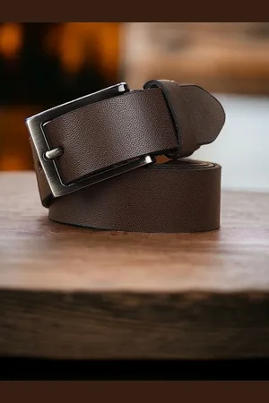 Metronaut Men Textured Leather Formal Belt