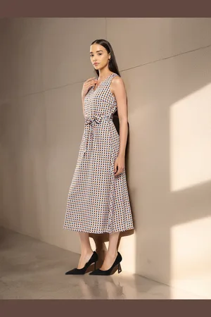 Chemistry Printed A-Line Midi Dress