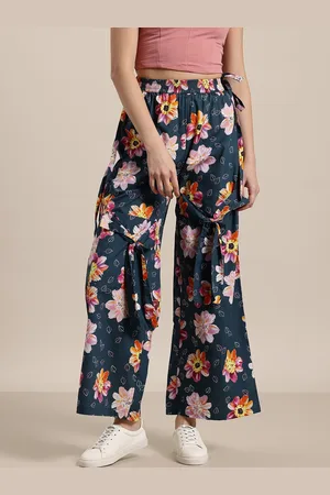 HERE&NOW High Waist Floral Printed Trousers