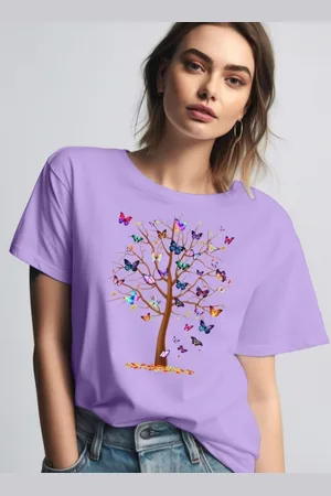 Moda Rapido Women Graphic Printed Round Neck Oversized Cotton T-shirt