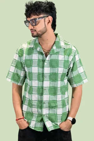 Moda Rapido Women Comfort Gingham Checks Opaque Checked Casual Shirt