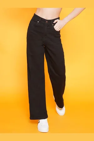 BAESD Women Straight Fit No Fade Clean Look Jeans