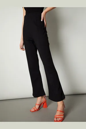 Max Collection Women Mid-Rise Regular Fit Flat-Front Bootcut Trouser