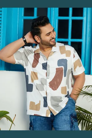 Instafab Men Comfort Opaque Printed Casual Shirt