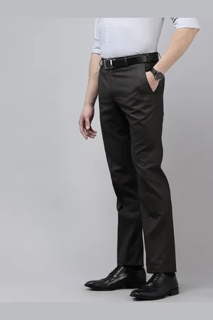 Park Avenue Men Striped Formal Trousers