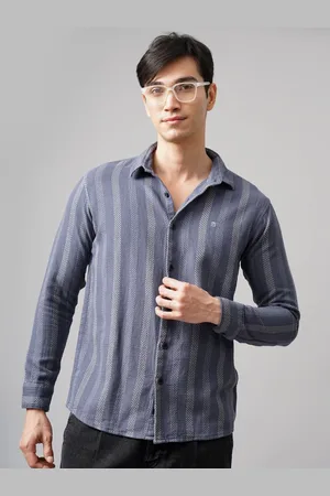 PAUL STREET Men Standard Slim Fit Opaque Striped Casual Shirt
