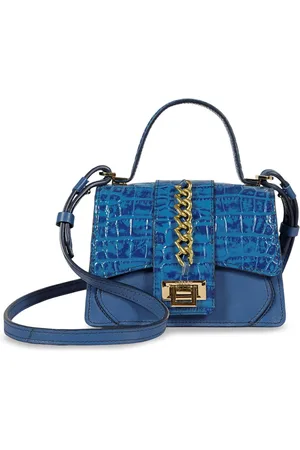 Hidesign Colourblocked Leather Oversized Shopper Sling Bag with Cut Work
