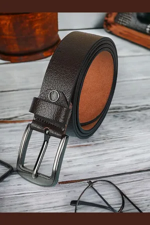 Metronaut Men Textured Leather Formal Belt
