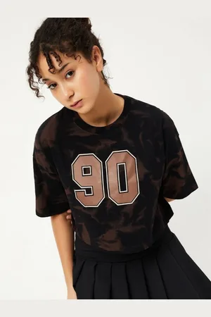 Max Collection Women Typography Printed Round Neck Cotton T-shirt