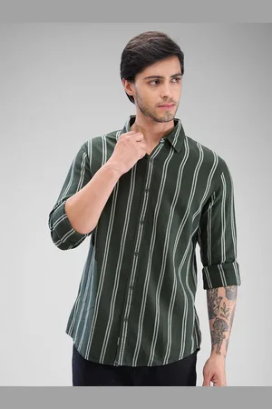 SPYKAR Men Slim Fit Opaque Striped Casual Shirt