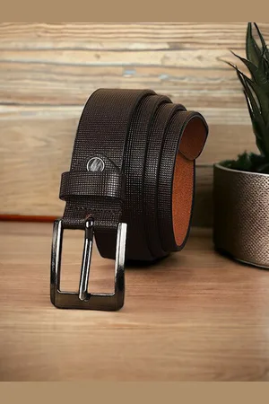 Metronaut Men Textured Leather Formal Belt