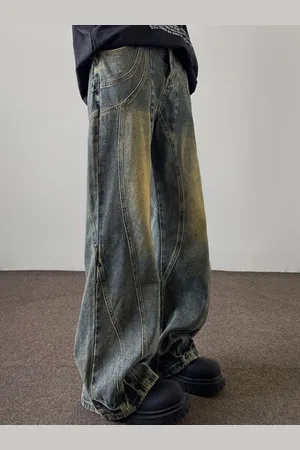 HERE&NOW Men Straight Fit Heavy Fade Jeans
