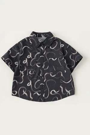 LULU & SKY Boys Opaque Printed Casual Shirt