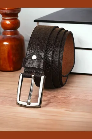 Metronaut Men Textured Leather Formal Belt