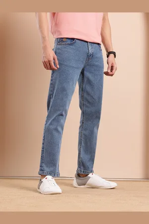 Mast & Harbour Men Straight Fit Light Fade Stretchable Jeans