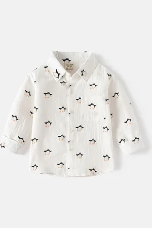 LULU & SKY Boys Opaque Printed Casual Shirt