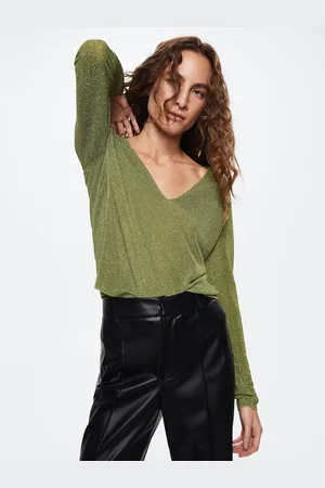 MANGO Women Shimmer Pullover
