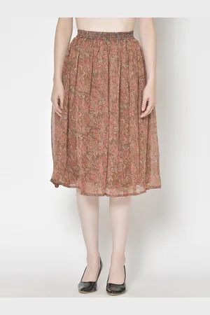 Moda Rapido Printed Flared Midi Skirts