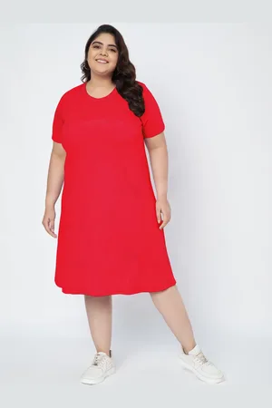 BRINN Women Round Neck T-shirt Dress