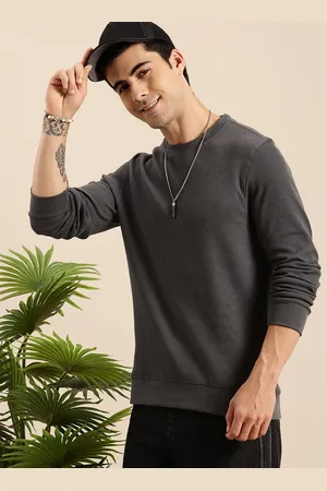 Mast & Harbour Men Textured Long sleeve Relaxed Fit Tshirt