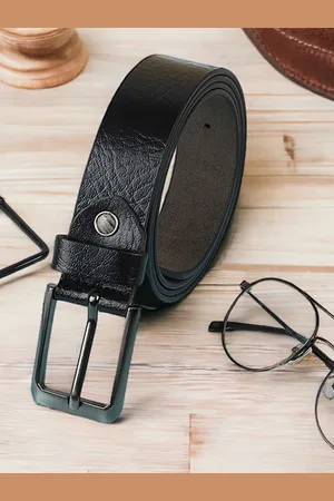 Metronaut Men Textured Leather Formal Belt