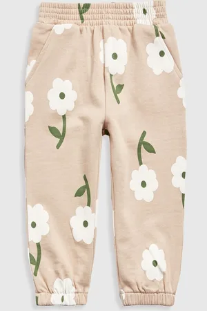 Mothercare Girls Floral Printed Smart Joggers Trousers