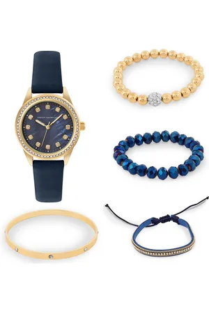 French Connection Women Embellished Analogue Watch FCW15UL Gift Set