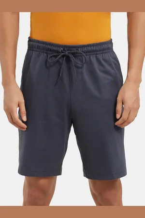 Jockey Combed Cotton Straight Fit Shorts with Side Pockets-AM12