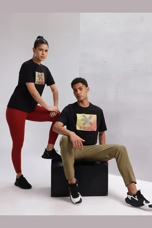 HRX Men Twin Collection Brand Logo Printed T-shirt