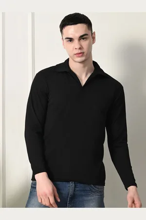 Moda Rapido Men Solid Polo Collar T-shirt