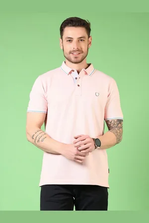 V-Mart Men Solid Polo Collar Cotton T-shirt