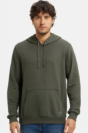 Jockey Combed Cotton Rich French Terry Hoodie Sweatshirt with Ribbed Cuffs-UM54