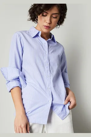 Max Collection Women Opaque Striped Casual Shirt