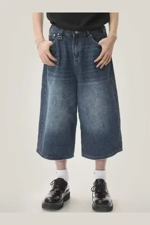 HERE&NOW Men Loose Fit Denim Jorts