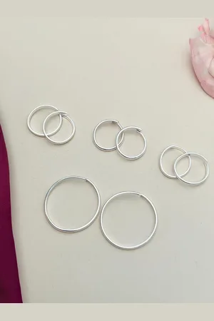 Sangria Set of 4 Adorable Silver-Plated Toe Rings