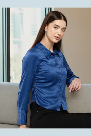 Chemistry Women Satin Casual Shirt