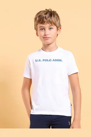 Ralph Lauren Boys Graphic Printed Round Neck Cotton T-shirt