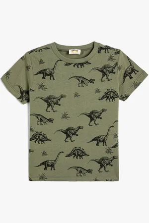 Koton Boys Graphic Printed Round Neck Cotton T-shirt