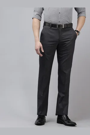 Park Avenue Men Checked Formal Trousers